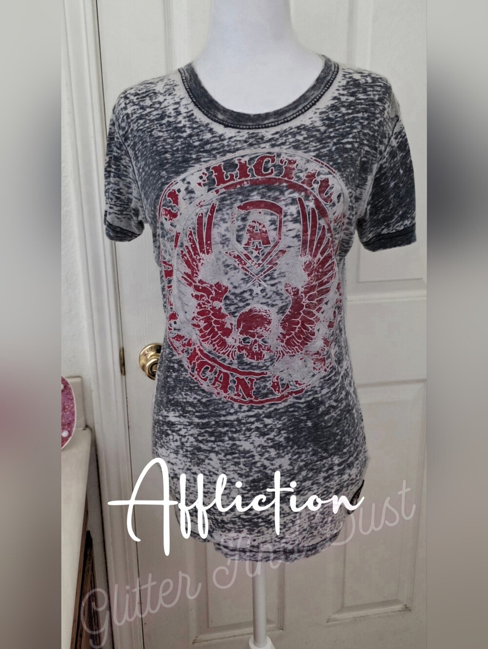 Affliction Eagle Burnout Shirt